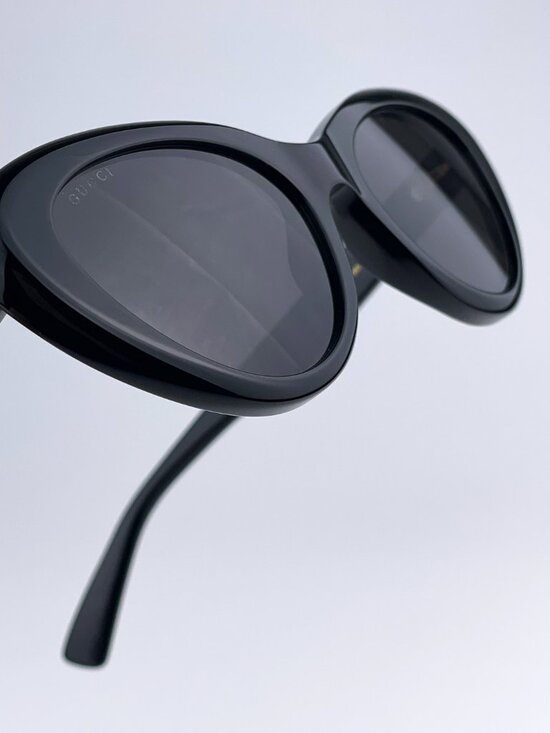 Gucci GG1170S 001 Sunglasses Black Grey Cat Eye Women